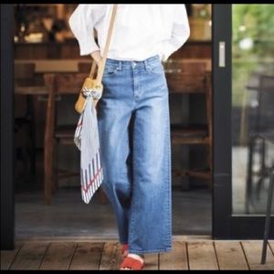 Uniqlo High Rise Wide Leg Jeans